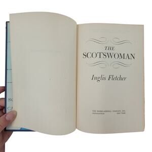 Vintage 1954 The Scotswoman Book Inglis Fletcher Historical Fiction Hardcover